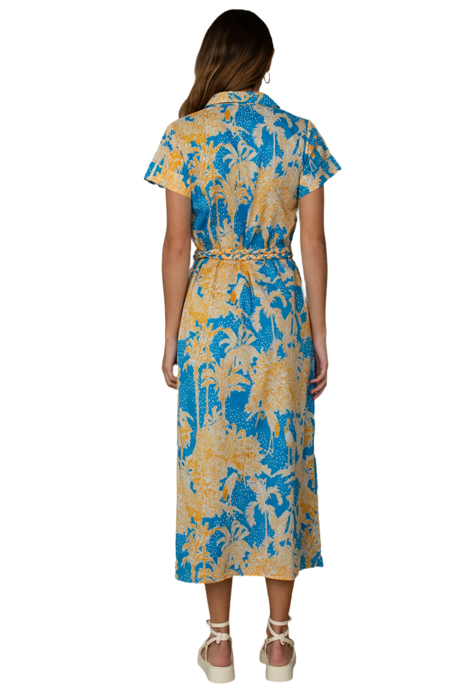 Larkin Dress in tropical toile by Olivia James