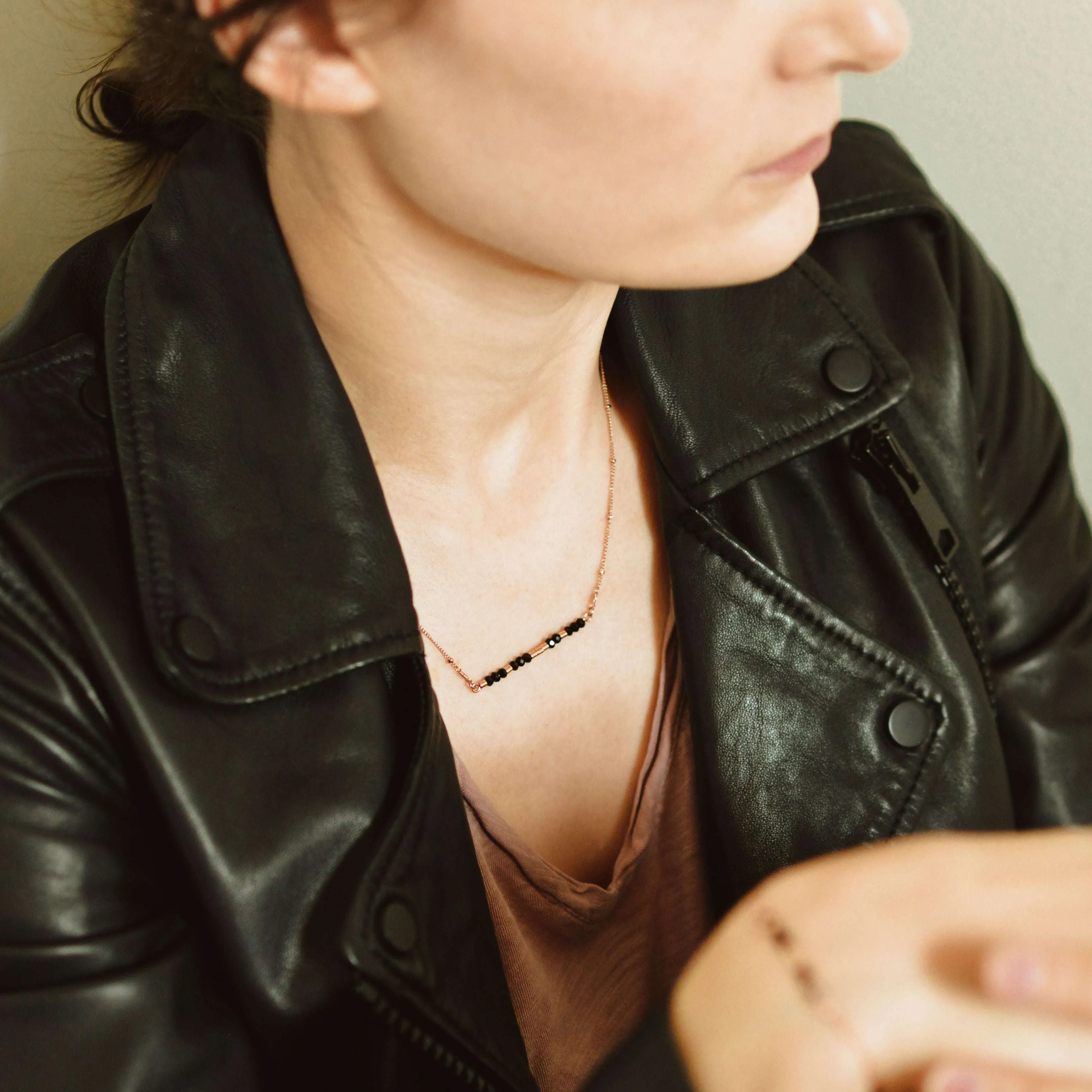 LAURA II - MORSE CODE NECKLACE