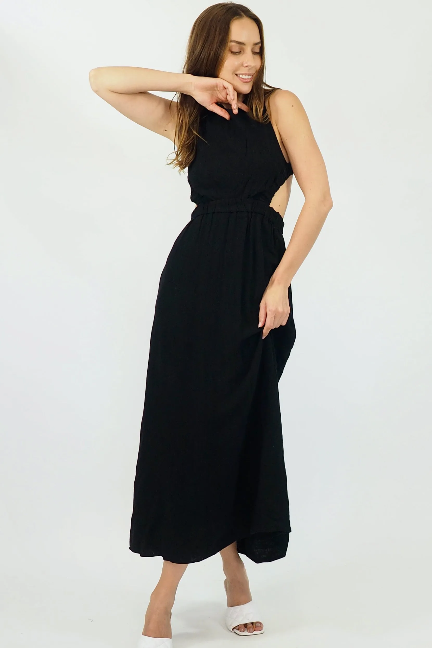 Lili Maxi Backless - Black