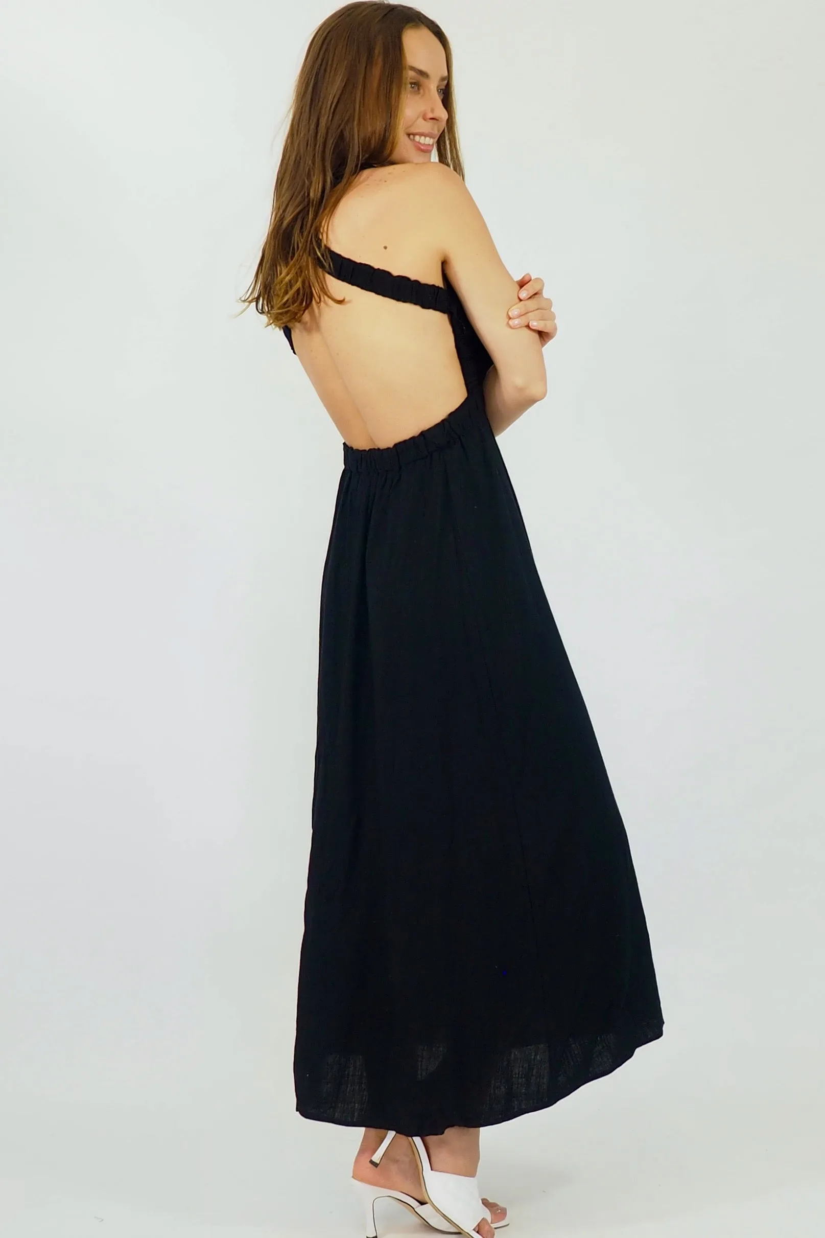 Lili Maxi Backless - Black