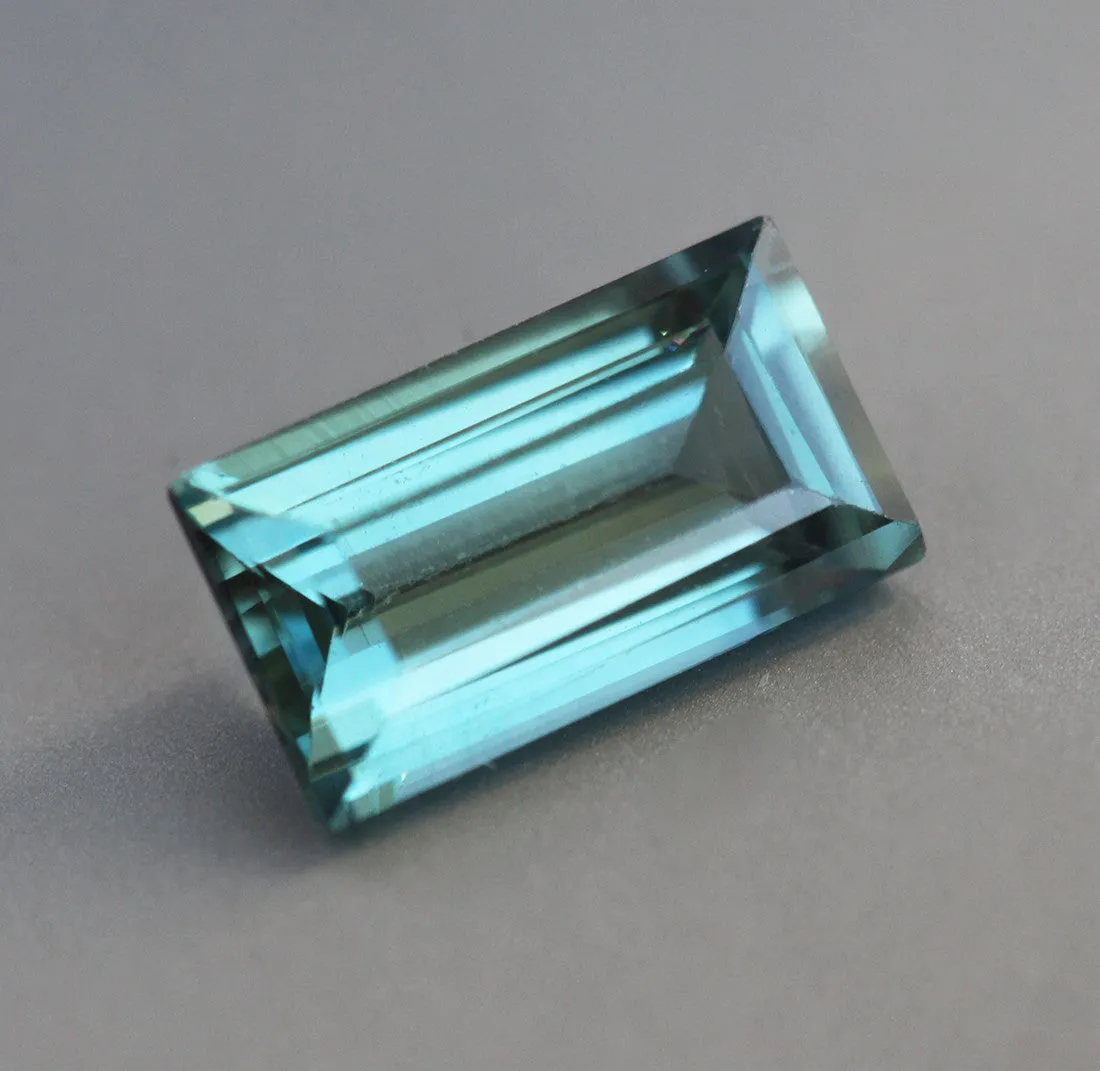 Loose 1.74 Ct Rectangle Teal Sapphire