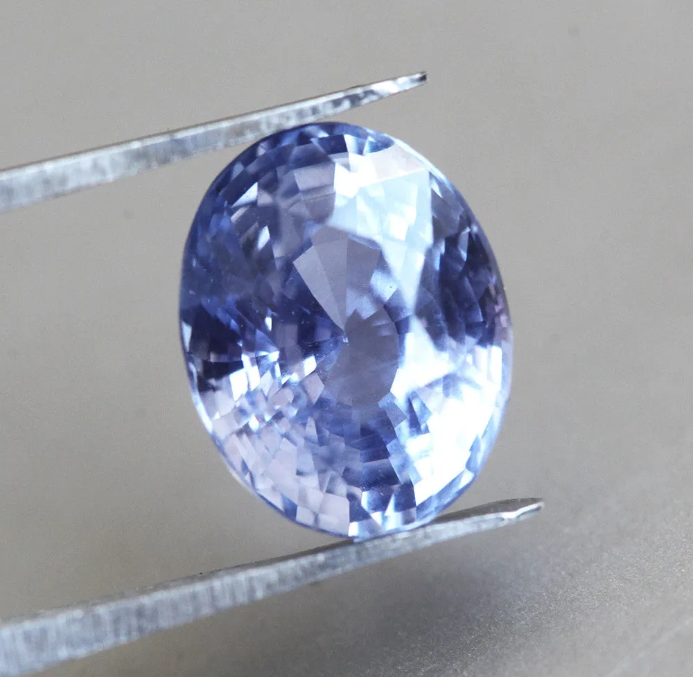 Loose 4.05 Ct Oval Blue Sapphire