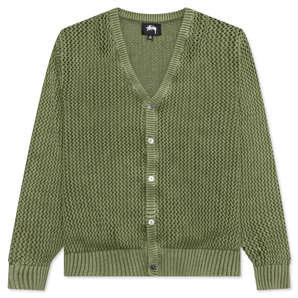 Loose Gauge Cardigan - Olive