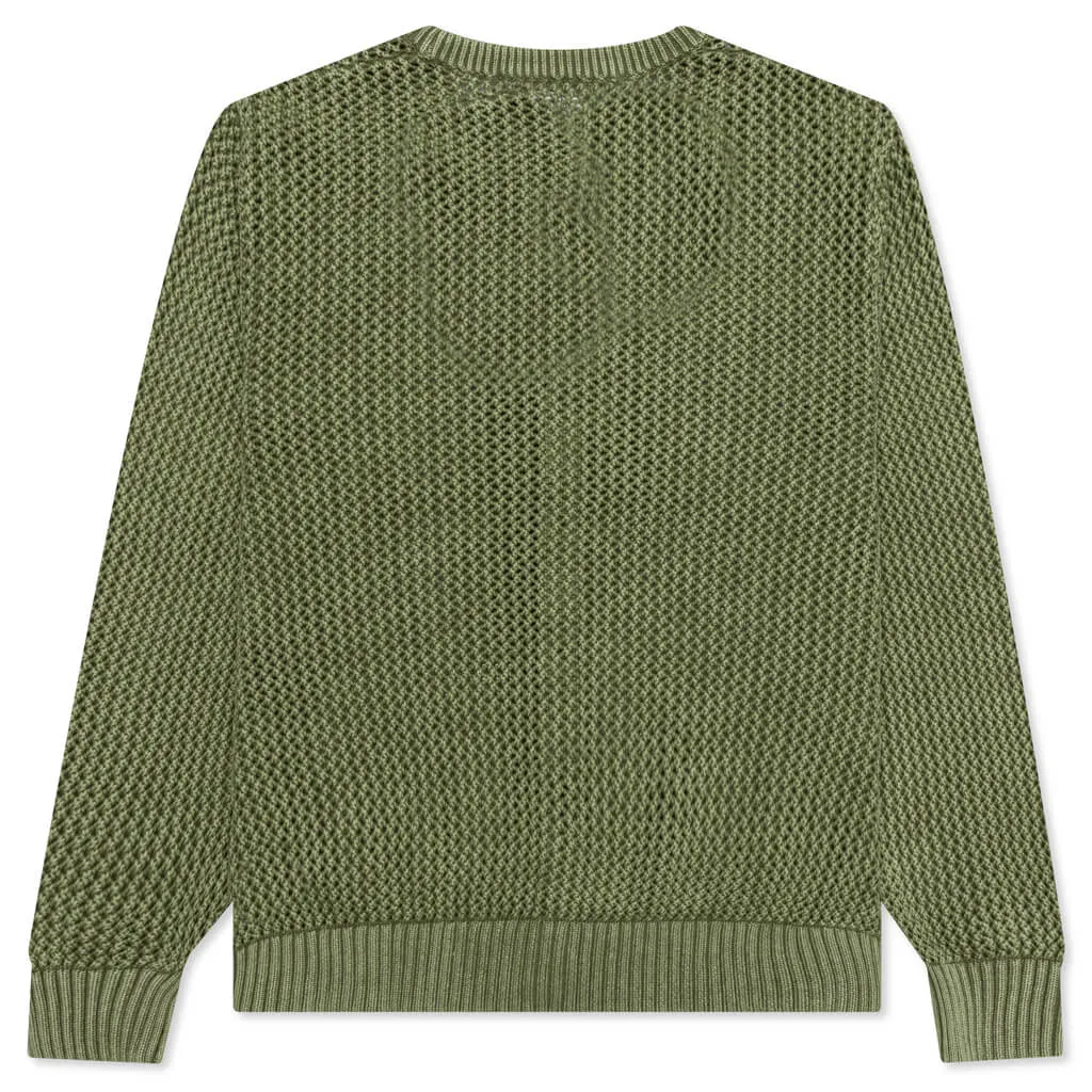 Loose Gauge Cardigan - Olive