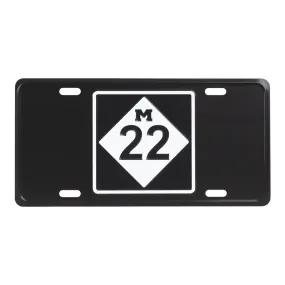 M22 LICENSE PLATE