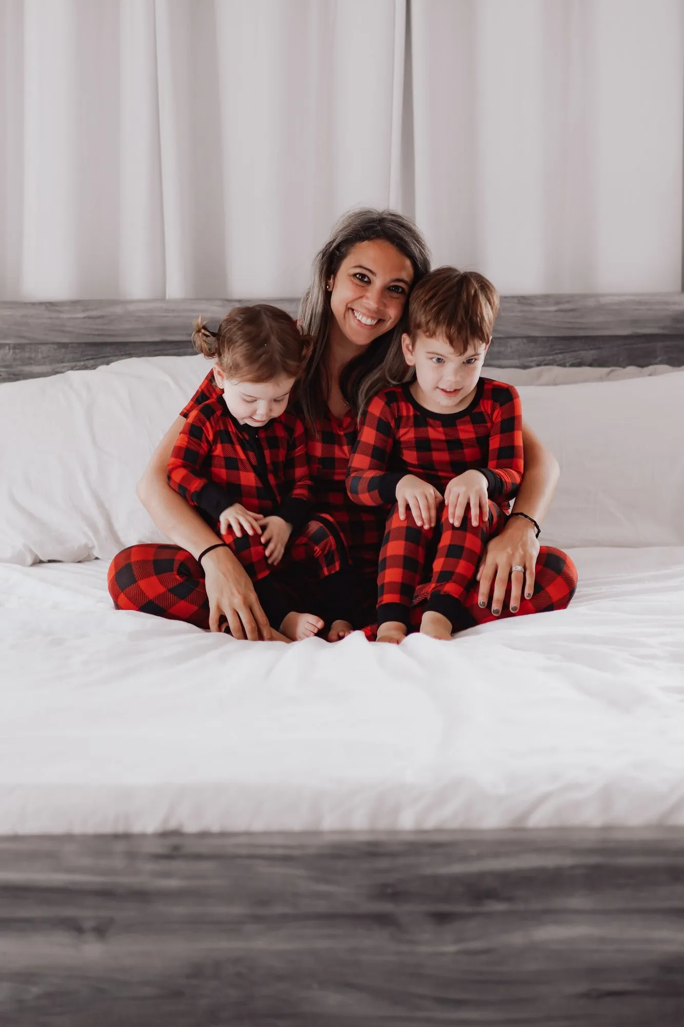 MAMA JOGGERS- Red Buffalo Plaid