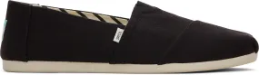 Men's Alpargata Classic - Black Recycled Cotton Canvas