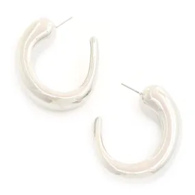 Metal Open Circle Earring