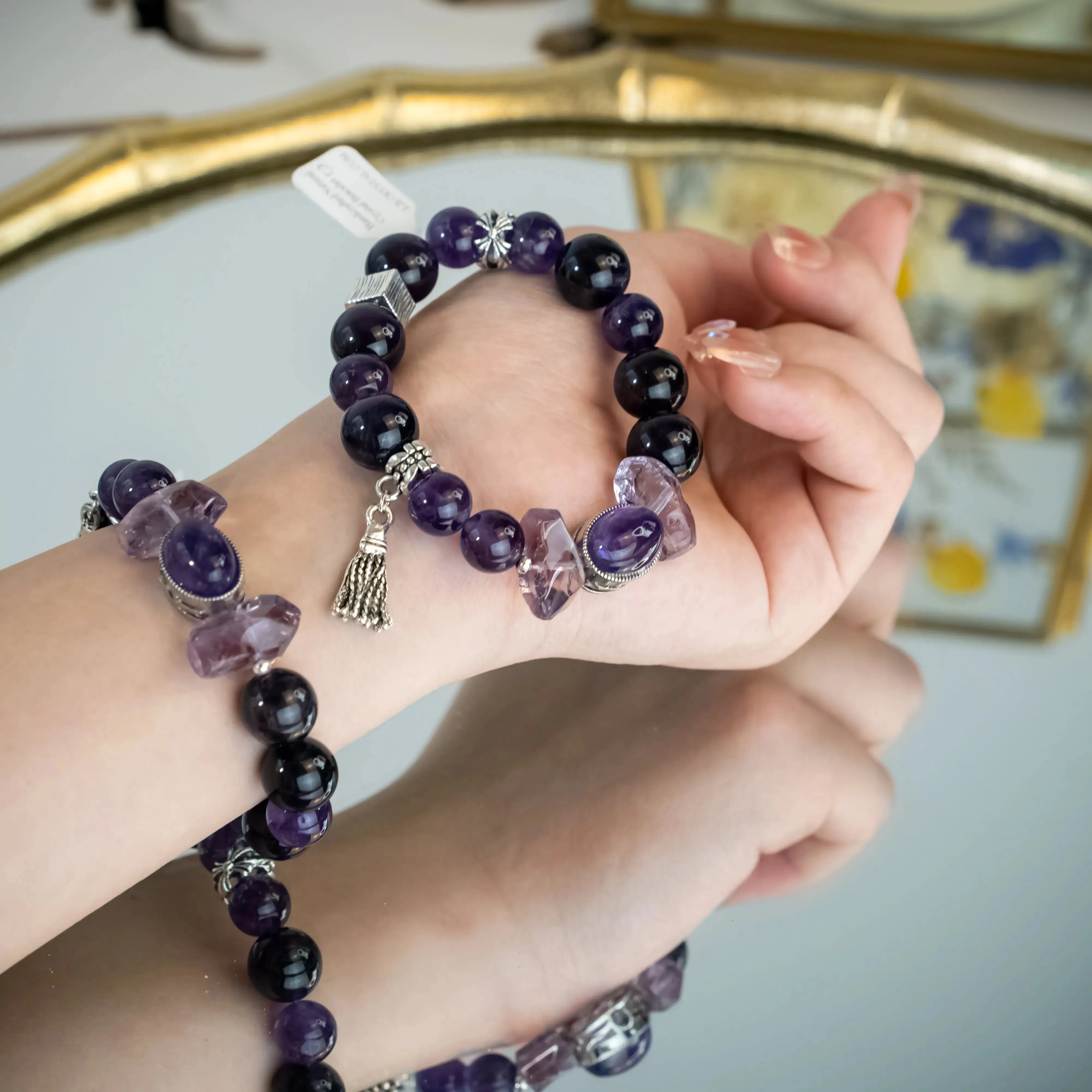 Natural Amethyst stone bracelet