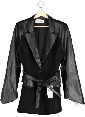 Odd Muse Black The Ultimate Muse Blazer 2.5 Faux Leather And Suede UK M