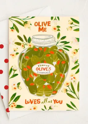 Olive Me Loves Olive You Card