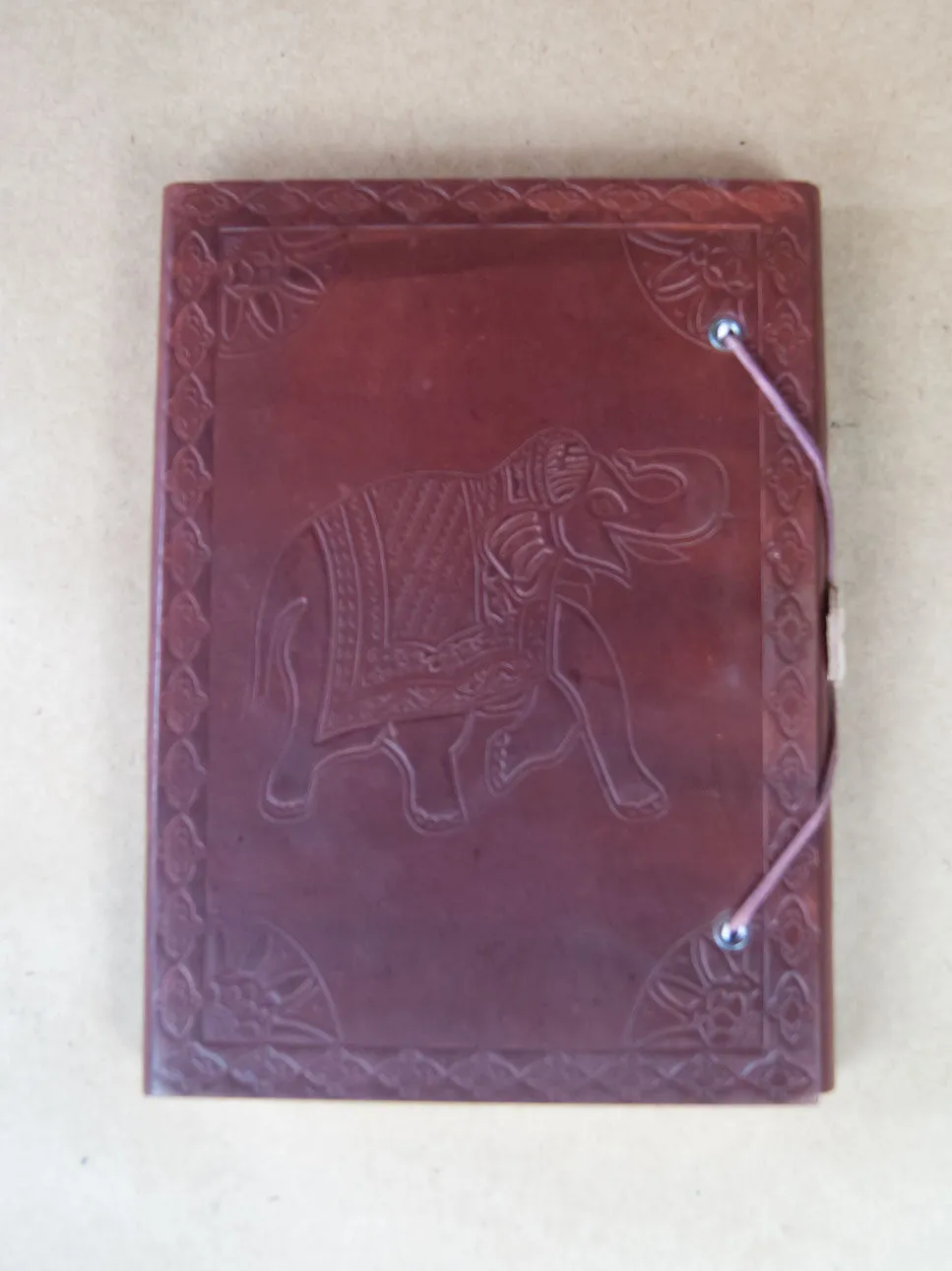 Om Leather Bound rice paper Journal