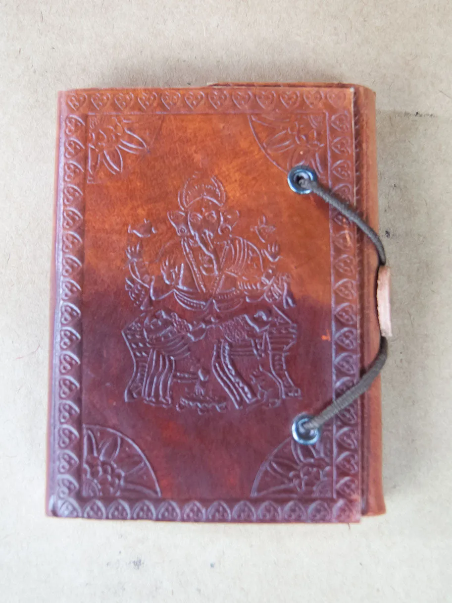 Om Leather Bound rice paper Journal