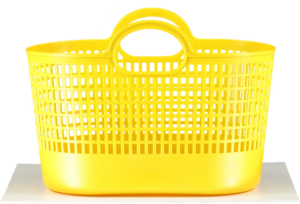 Paco Rabanne Yellow Plastic Basket Bag