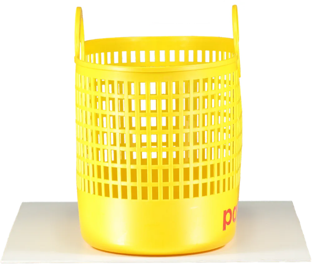 Paco Rabanne Yellow Plastic Basket Bag