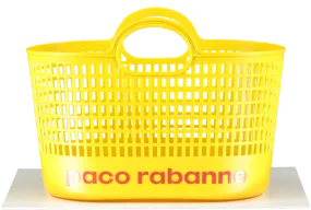 Paco Rabanne Yellow Plastic Basket Bag