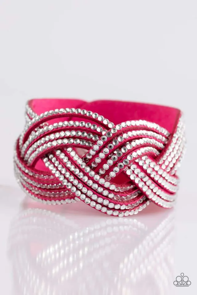 Paparazzi Accessories  - Big City Shimmer #B52 Display - Pink Bracelet