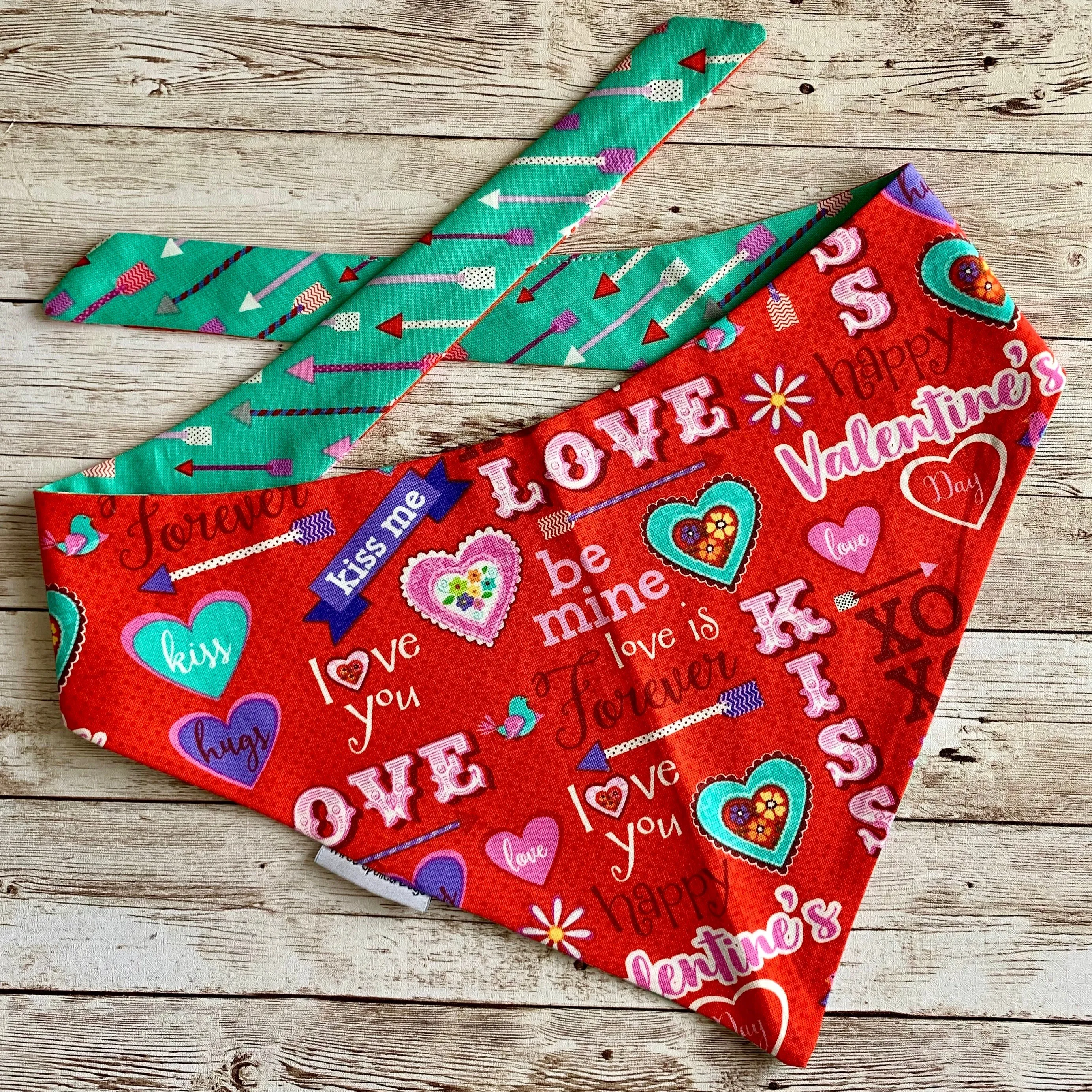 Peace and Love Custom Embroidered Bandanas