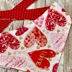 Peace, Love and Valentine's Day Custom Embroidered Bandanas