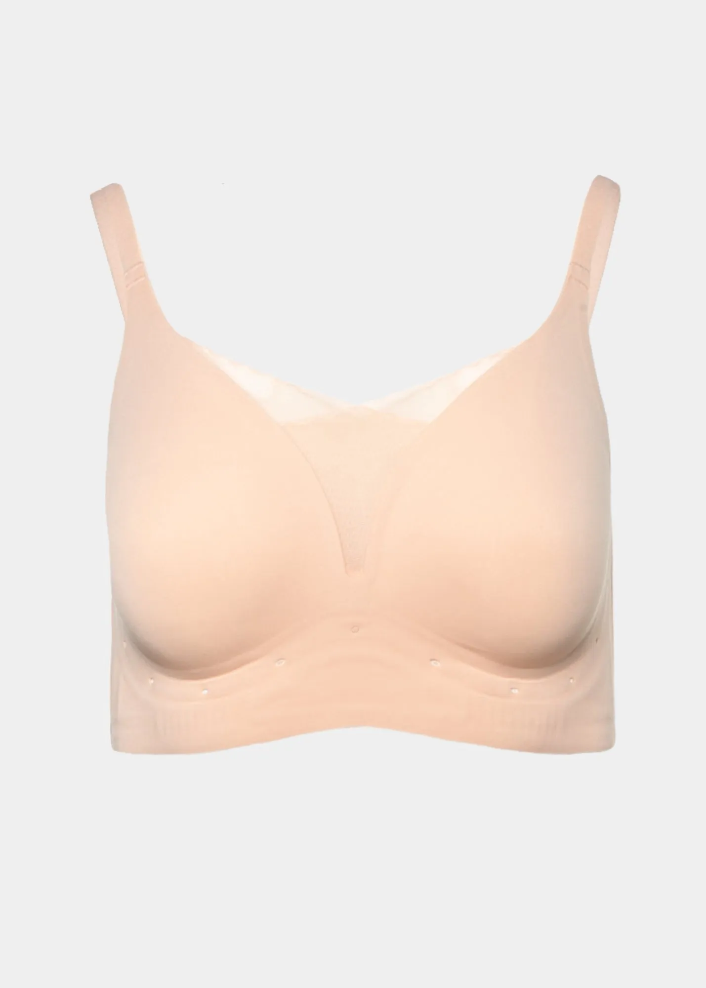 Perforated Gel Bra with Mesh Detail