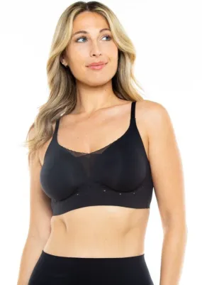 Perforated Gel Bra with Mesh Detail