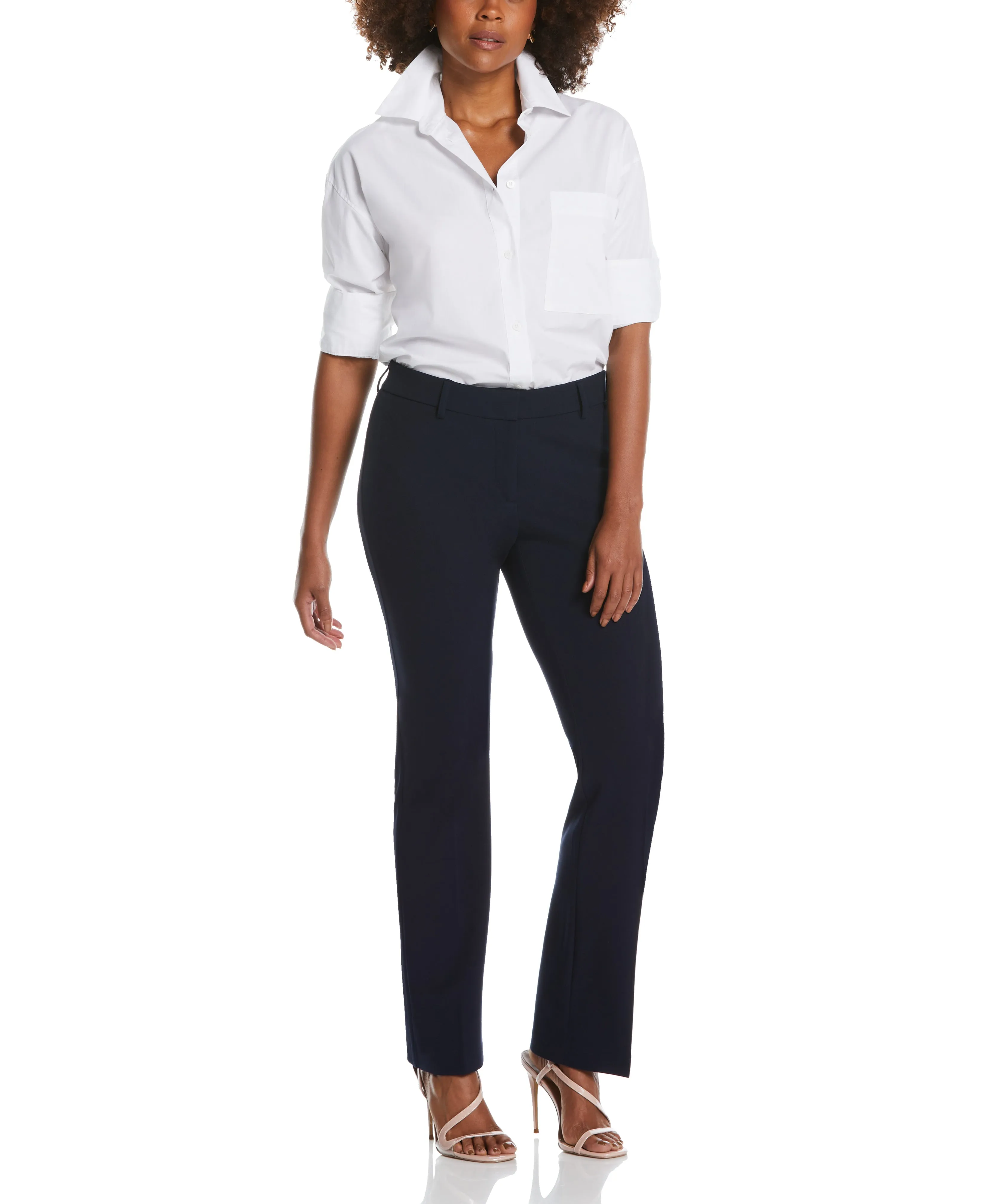 PETITE STRETCH CREPE PANT - CLASSIC FIT - Classic Fit