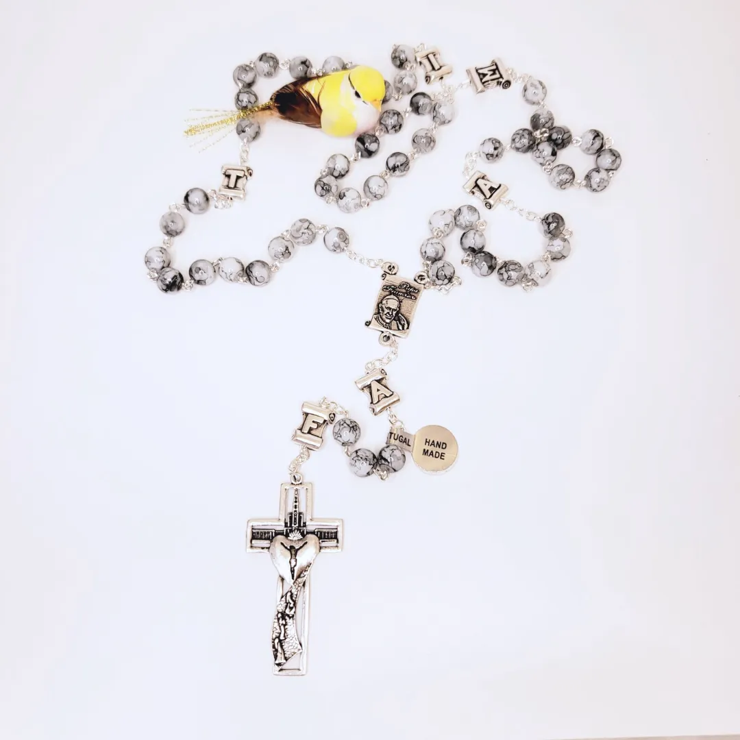 Pope Francis Grey Rosary