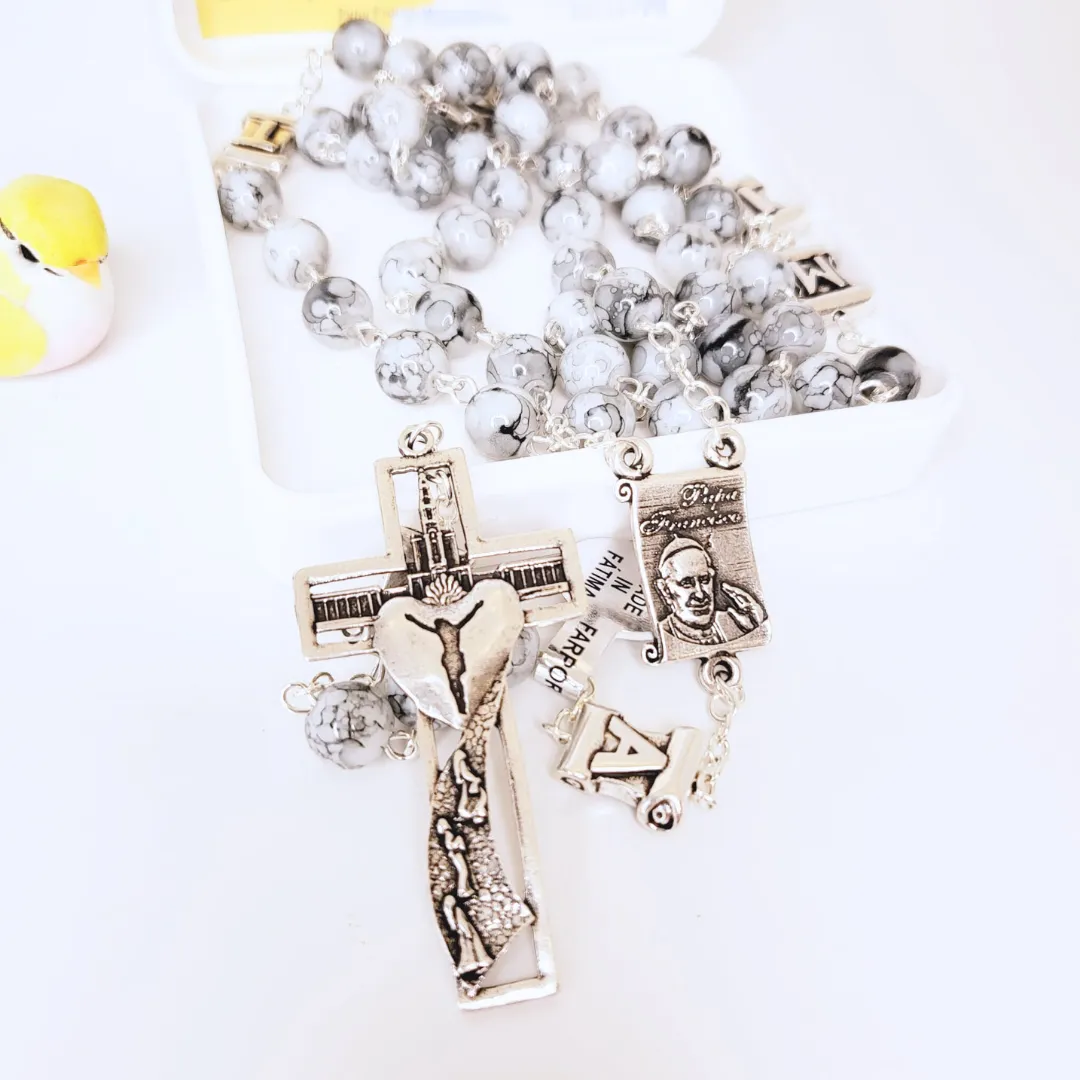 Pope Francis Grey Rosary