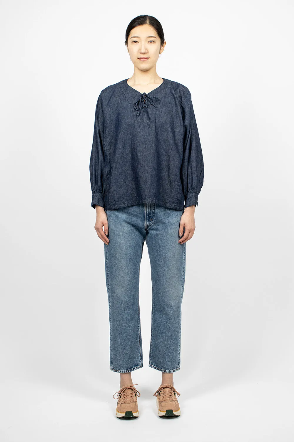 Pullover Laced Shirt One Wash