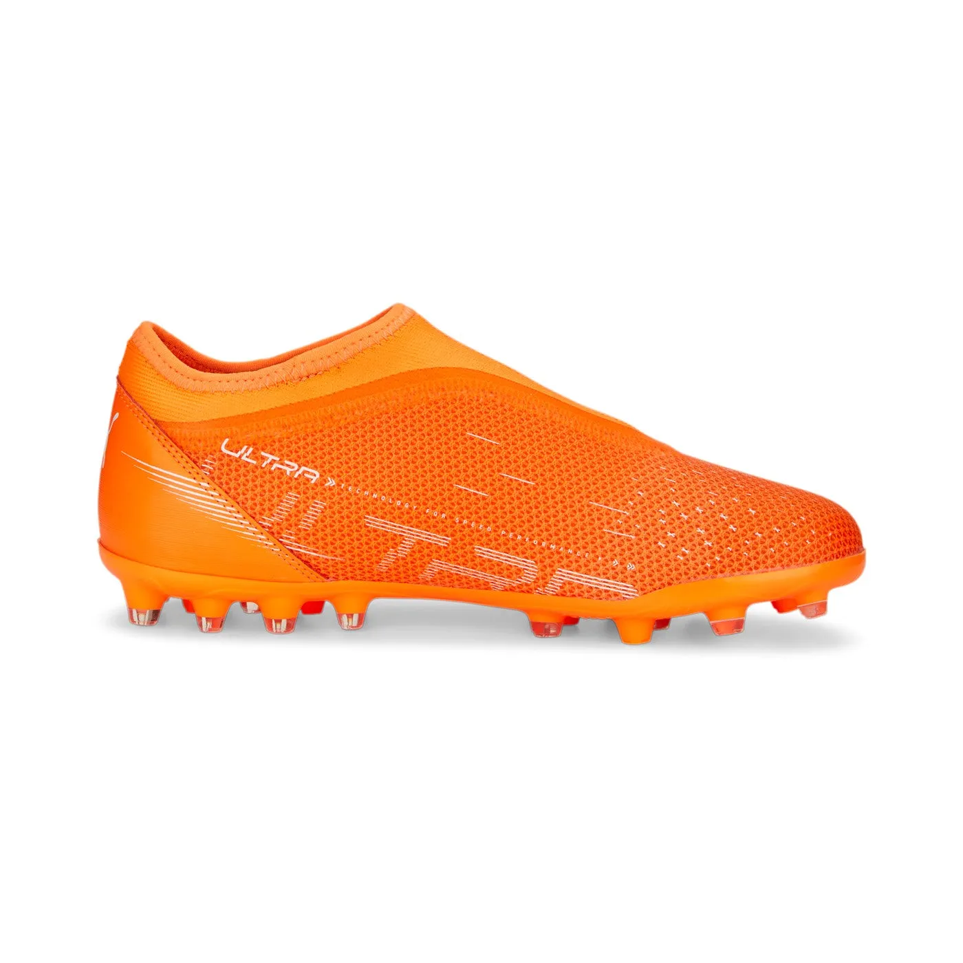 Puma boys' football boot Ultra Mach LL MG 107230 01 ultra orange-white-blue