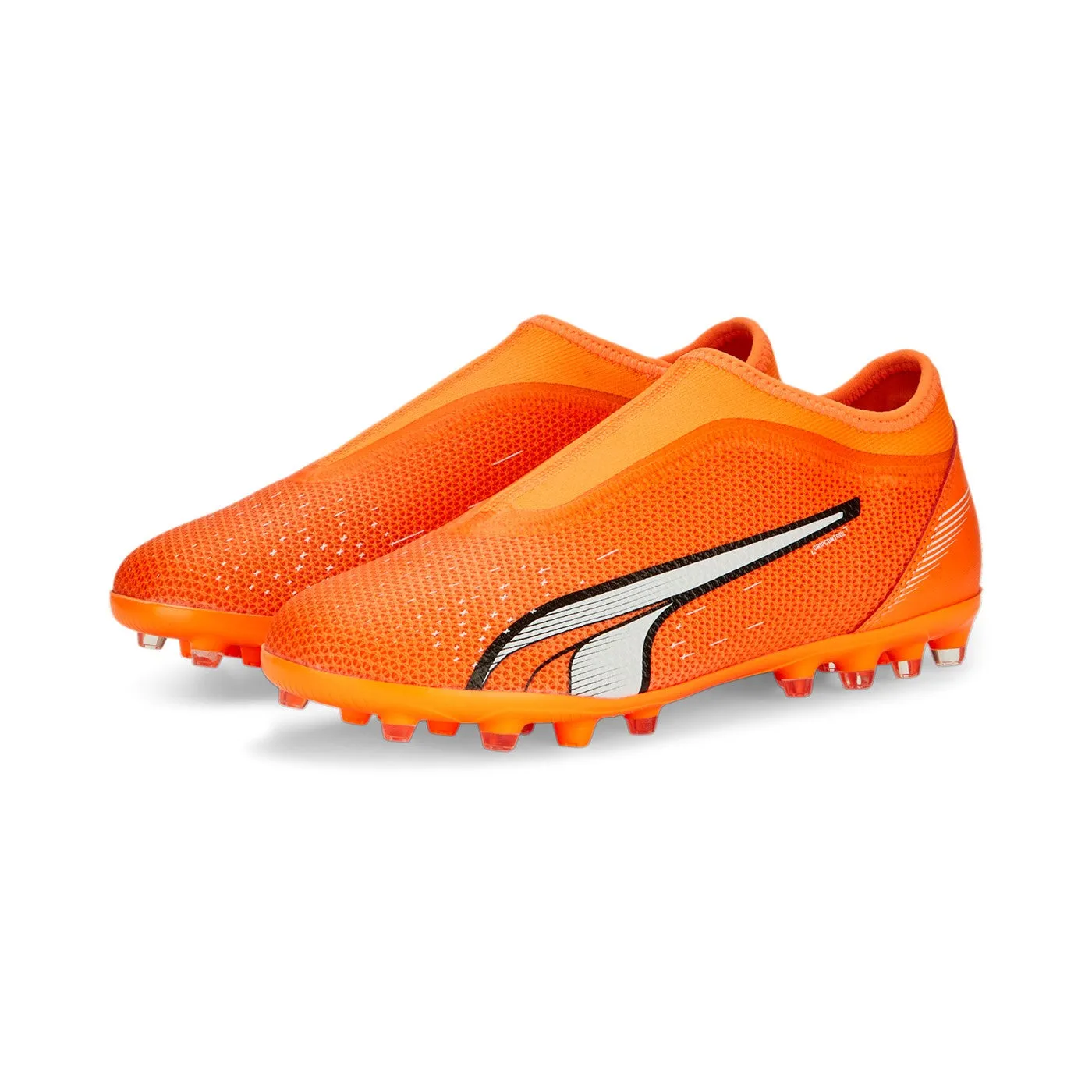 Puma boys' football boot Ultra Mach LL MG 107230 01 ultra orange-white-blue