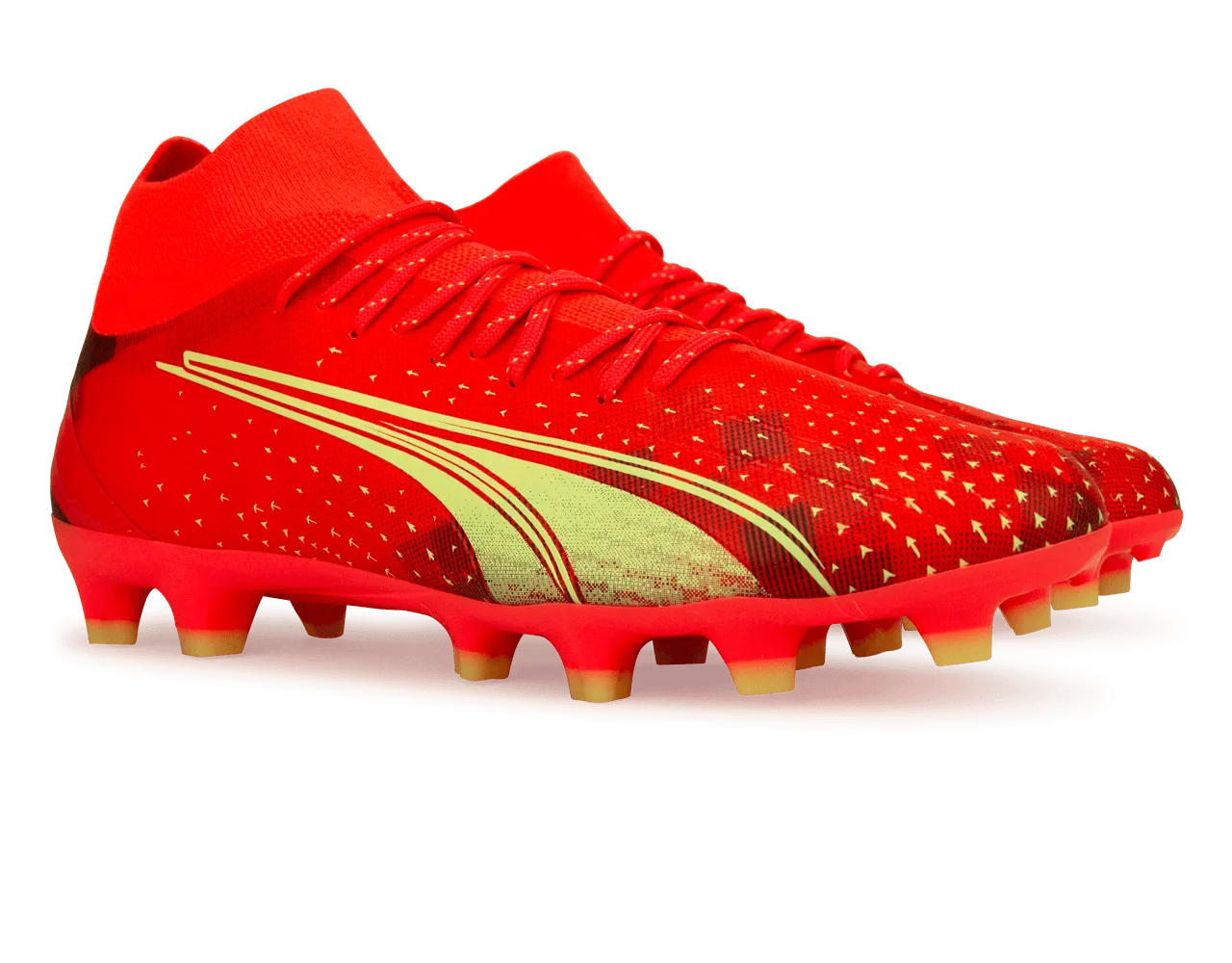 PUMA Men's Ultra Pro FG/AG Coral/Black