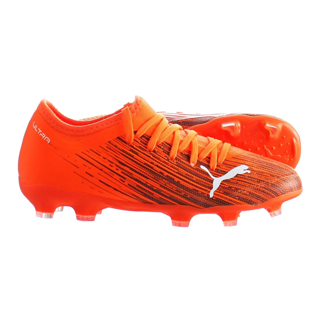 Puma Ultra 3.1 FG/AG JR Orange Kids Football Boots