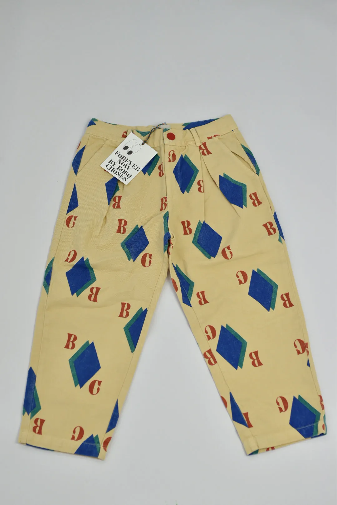 RE LOVED Bobo Choses pleat pant size 6-7