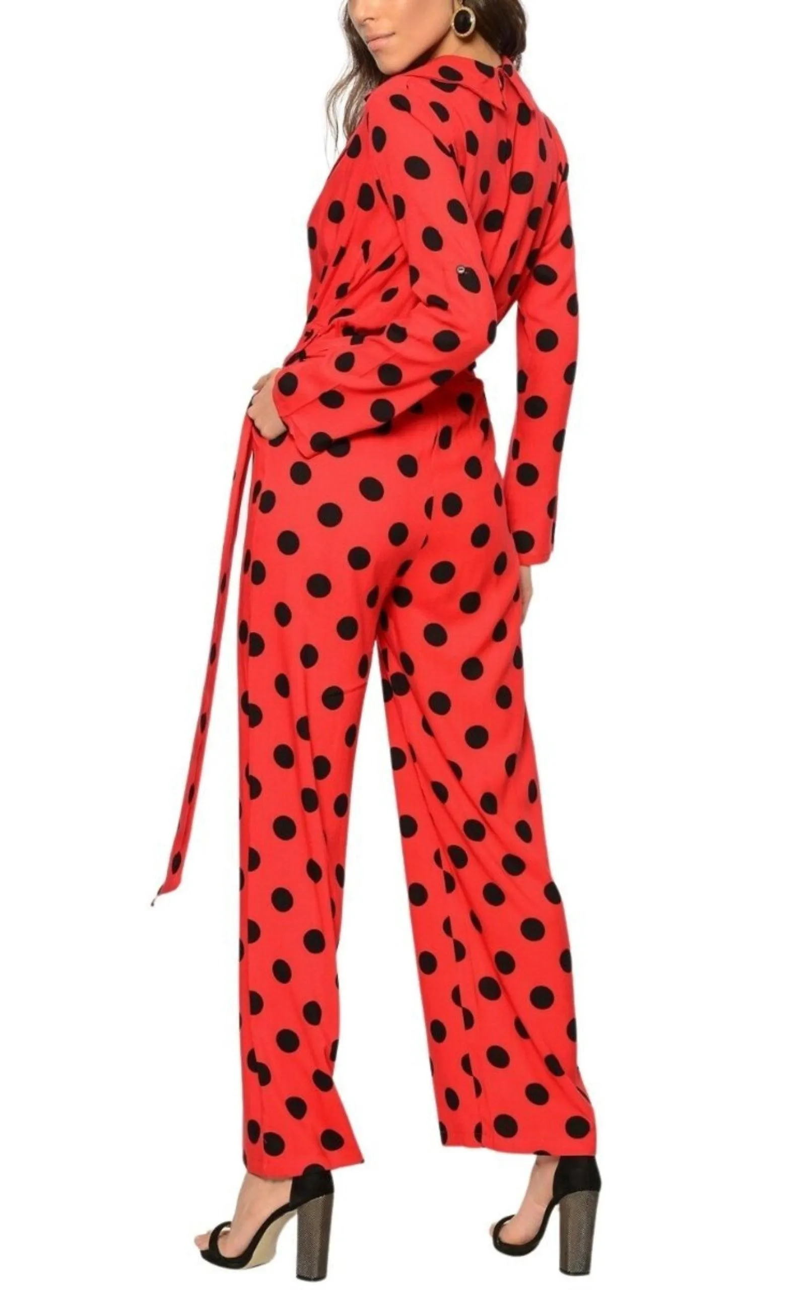 Red Polka Dot Jumpsuit