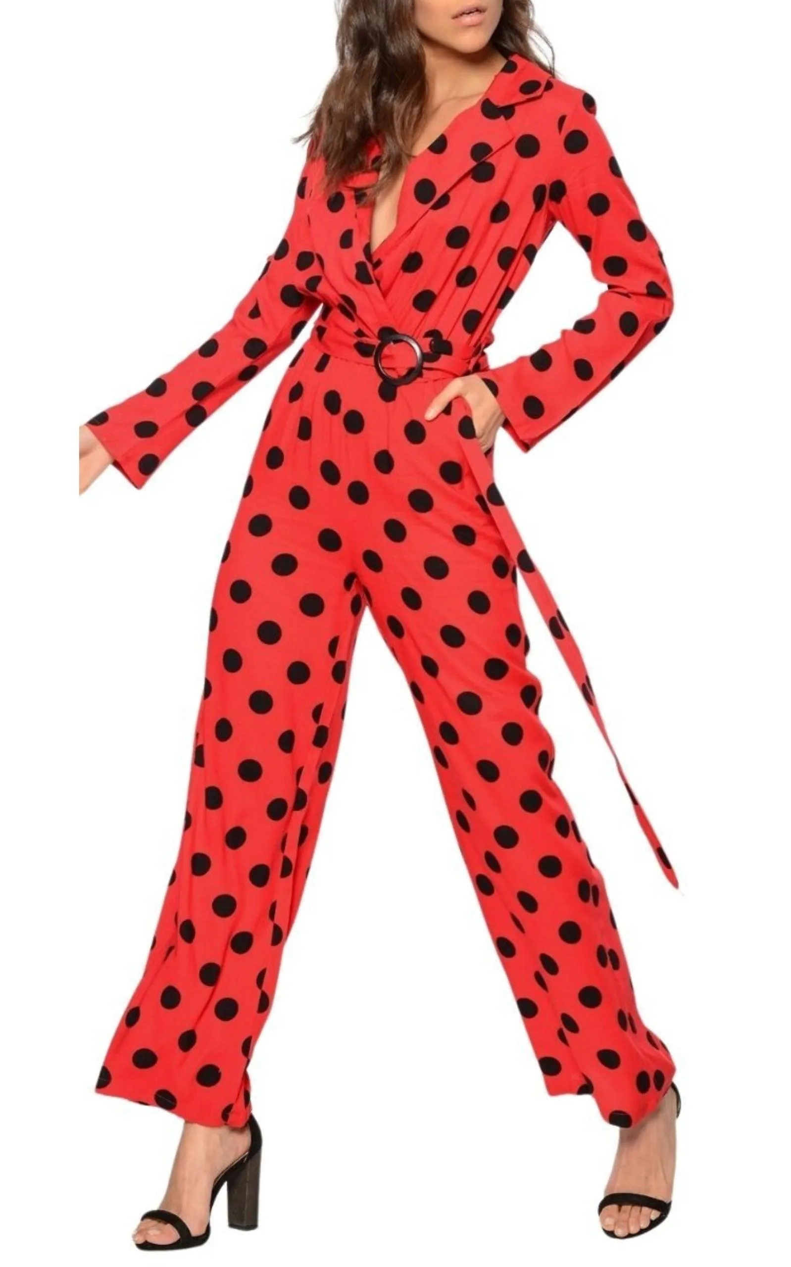 Red Polka Dot Jumpsuit