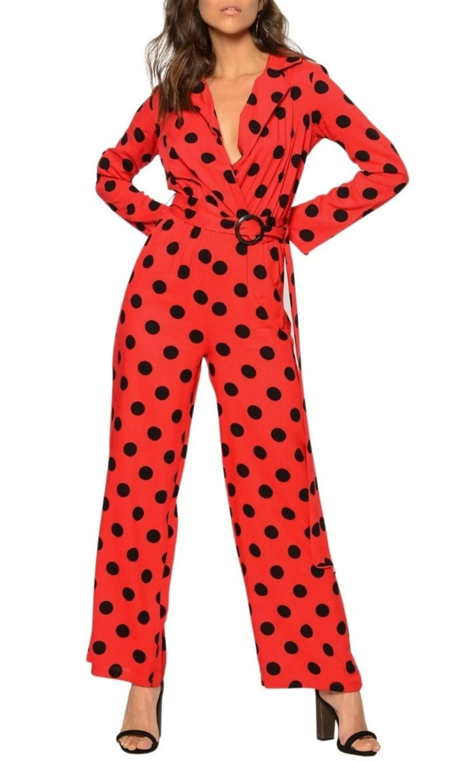 Red Polka Dot Jumpsuit