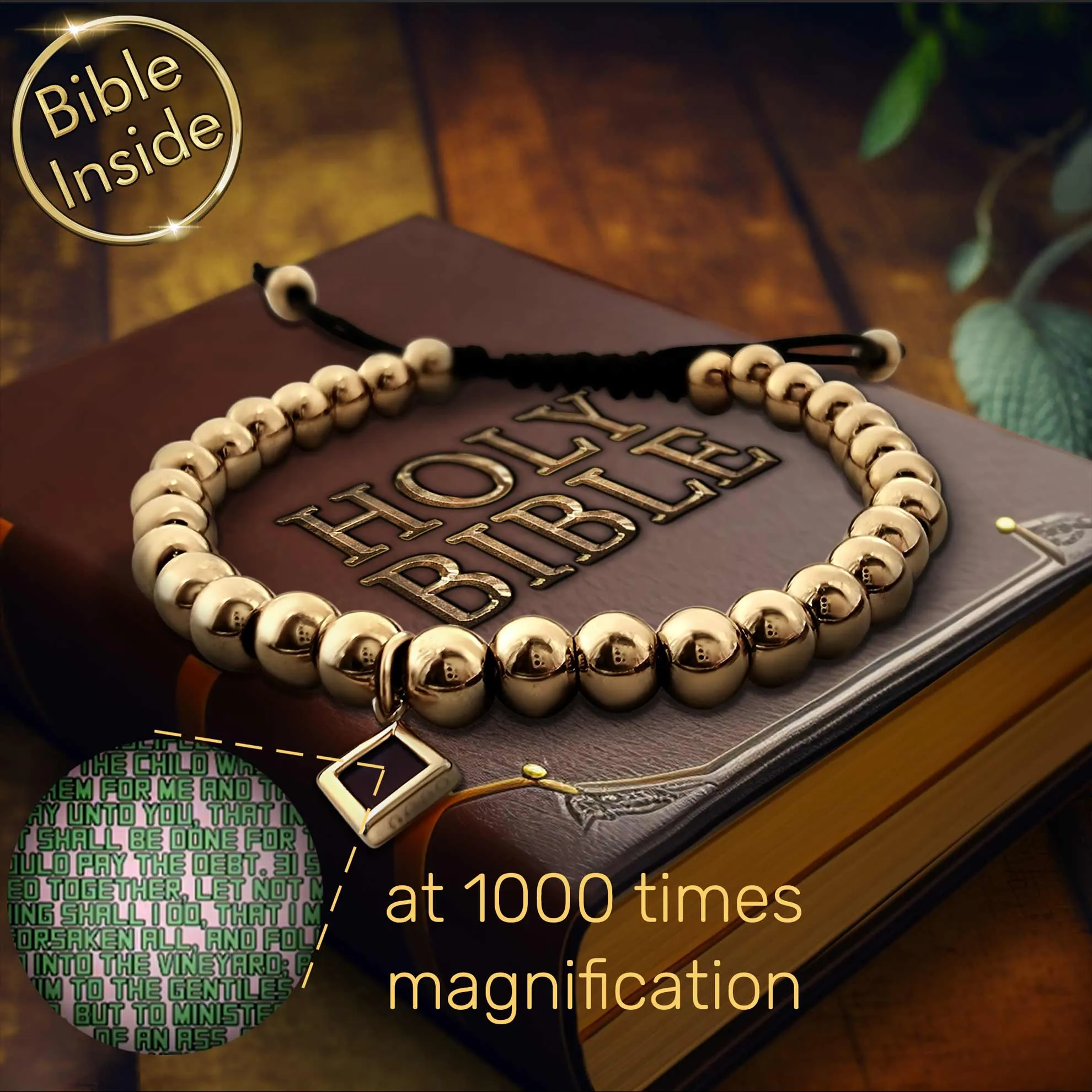 Religious Bracelet with Nano Bible - Florence Design