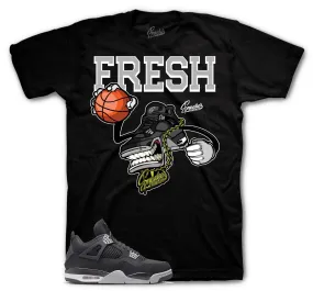 Retro 4 Black Canvas Fly Kicks Shirt