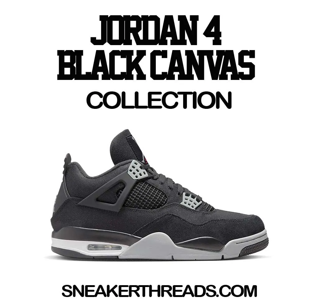 Retro 4 Black Canvas Fly Kicks Shirt