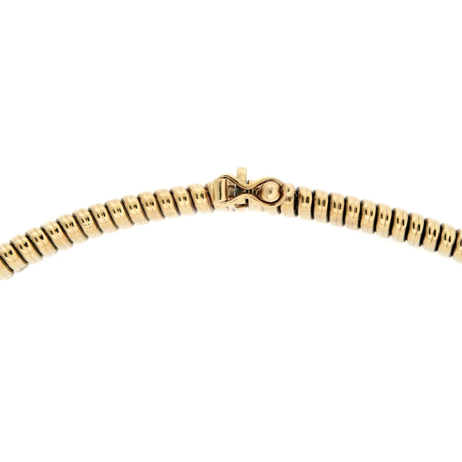 Retro 9kt Gold Gooseneck Chain Necklace 33.5 grams