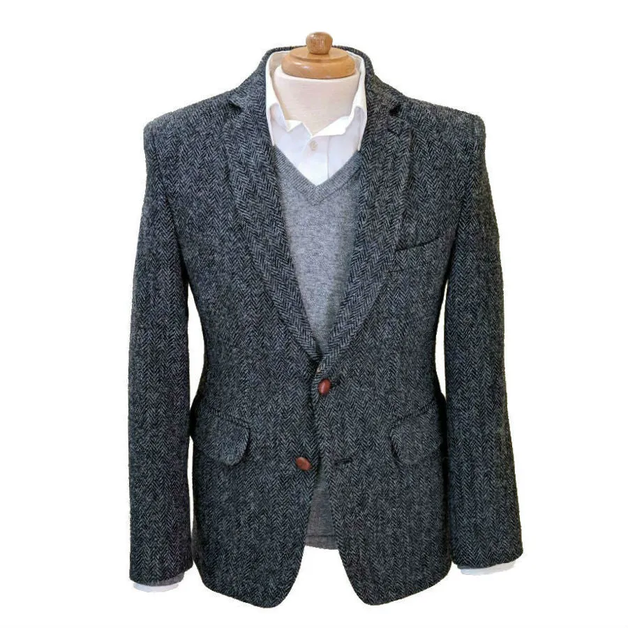 Ronaldo Slim Fit Harris Tweed Jacket