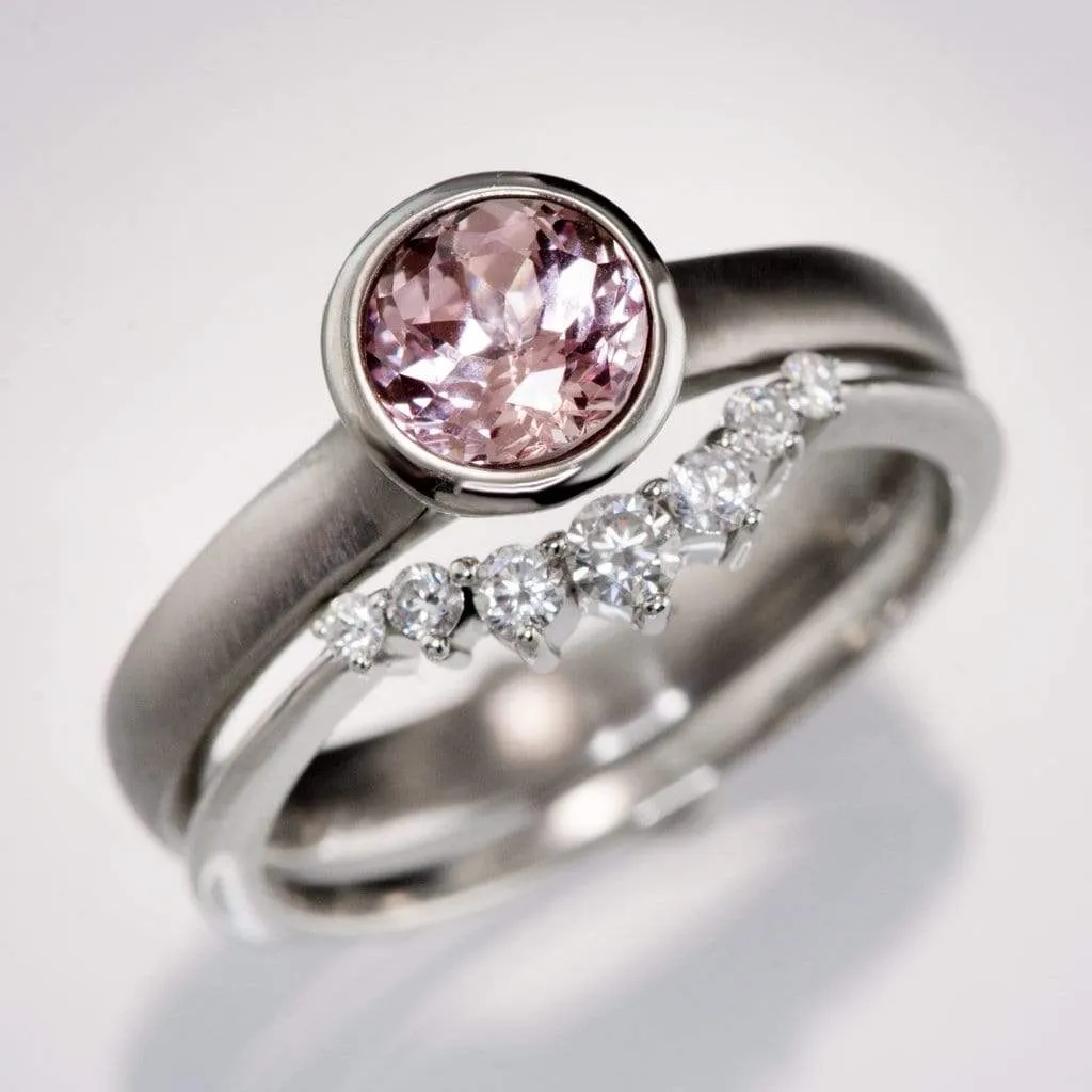 Round Cut Lab Created Champagne Sapphire Gemstone