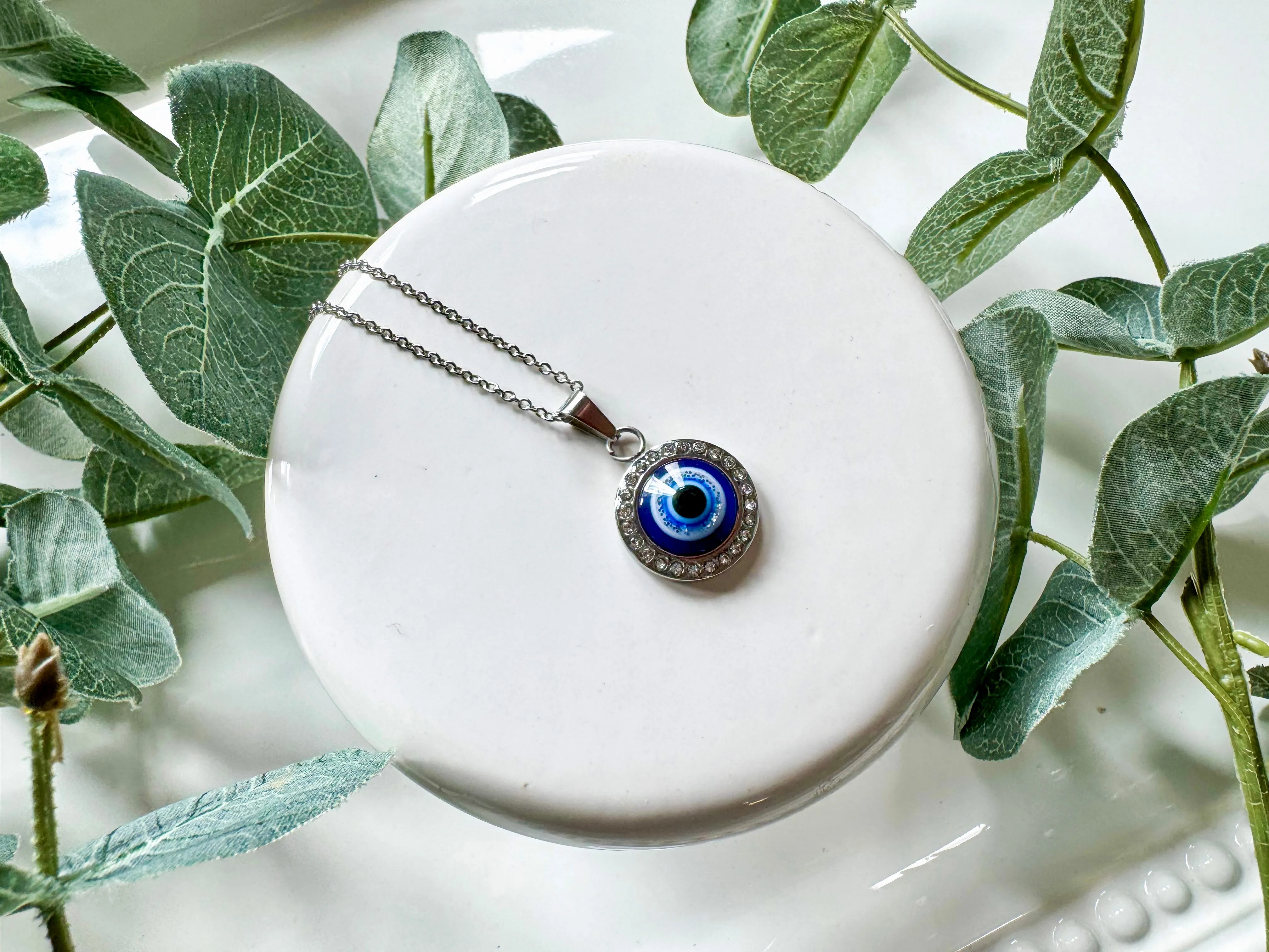 Round Evil Eye Necklace