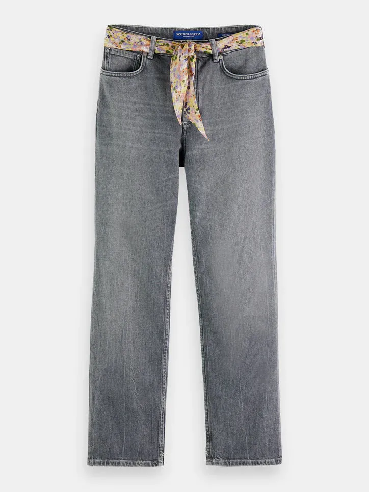 Scotch & Soda The Sky  Belted Straight Jeans