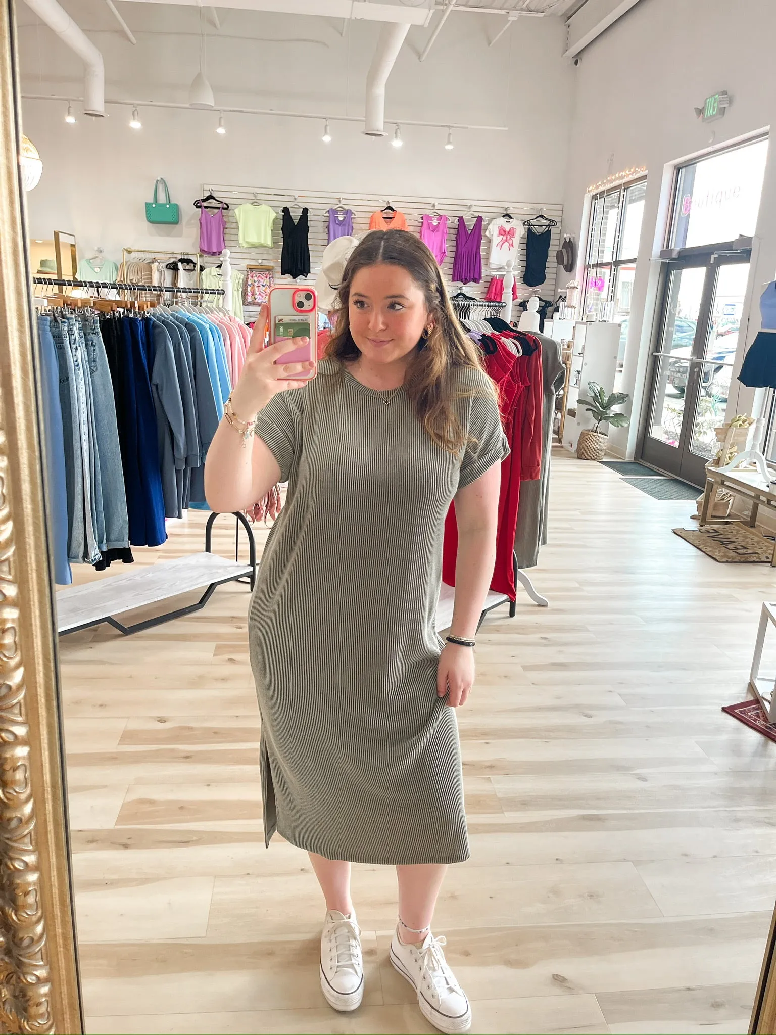 Simple Spring Hi-Low Dress