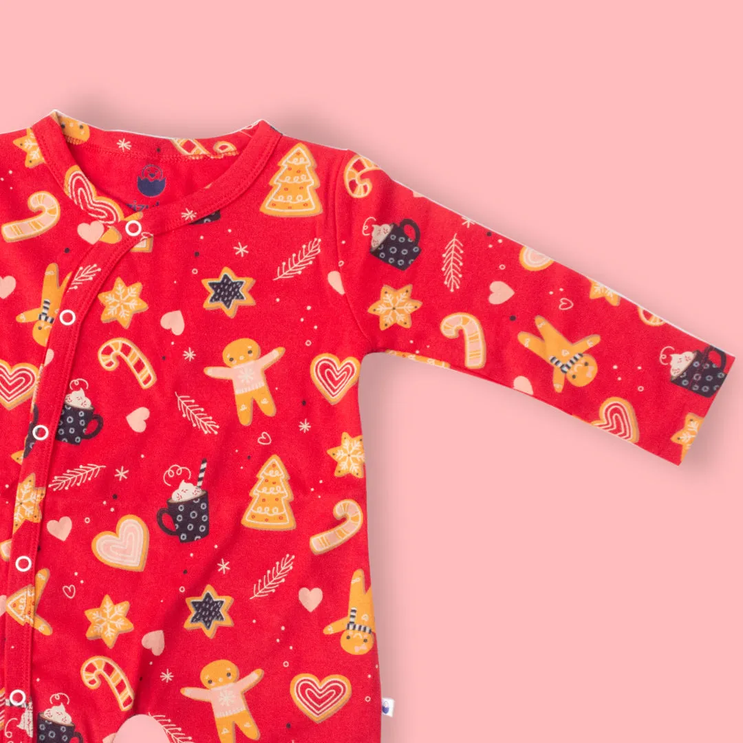 Sleepsuits/Rompers- Red Color Themed Combo