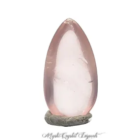 Small Rose Quartz Crystal Pocket Stone-Gem Quality