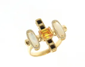 Solar Fine Neptune Cocktail Ring