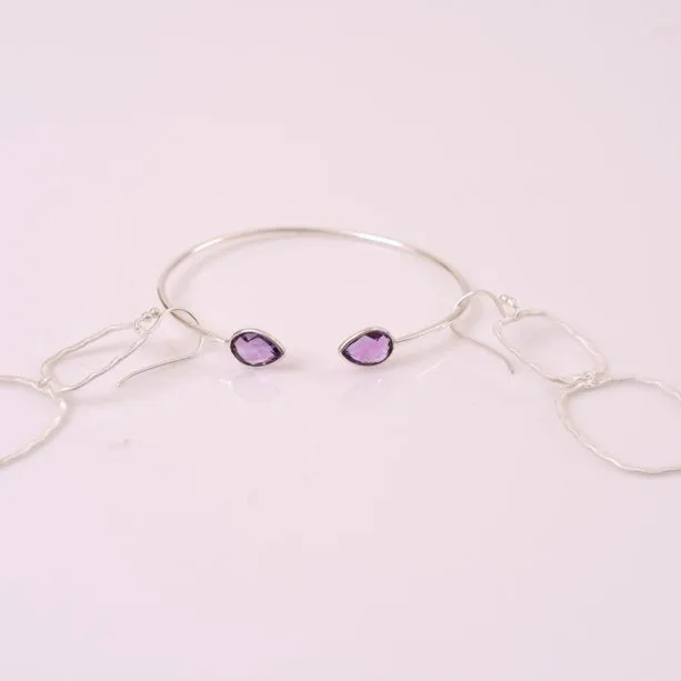 Soraya Cuff With Amethyst